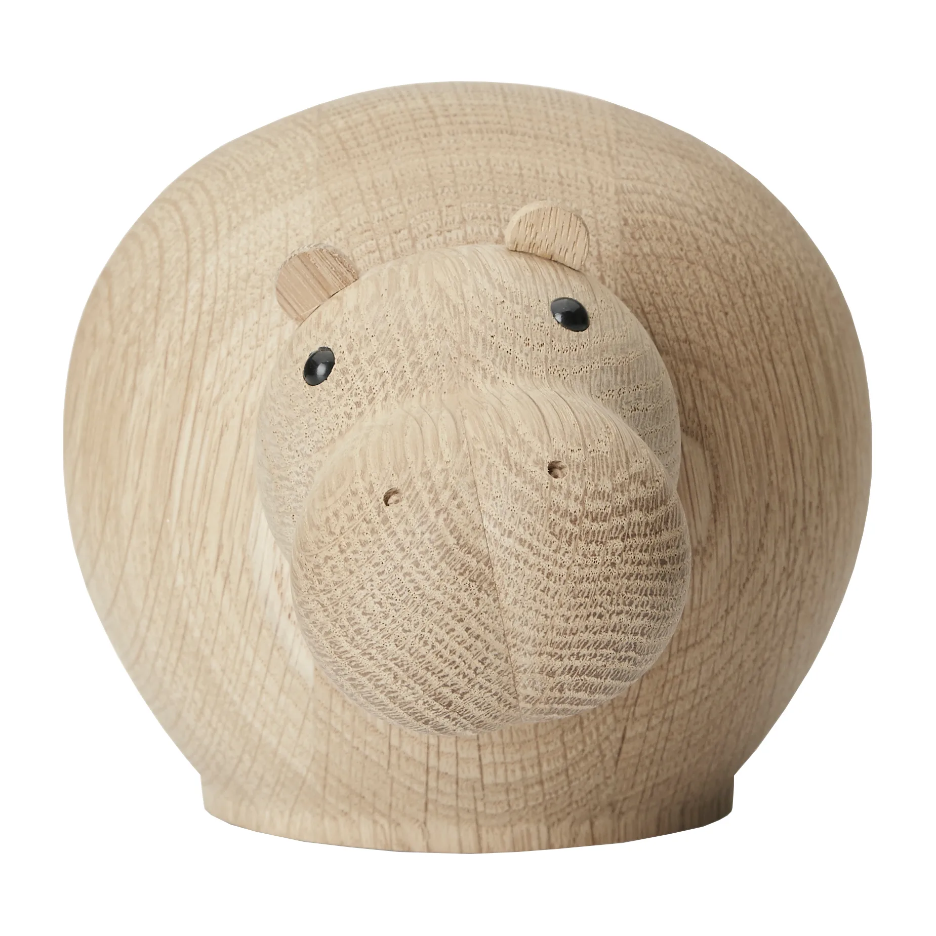 Hibo wooden hippo, Medium Woud