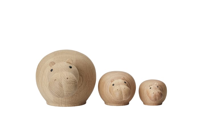 Hibo wooden hippo - Mini - Woud