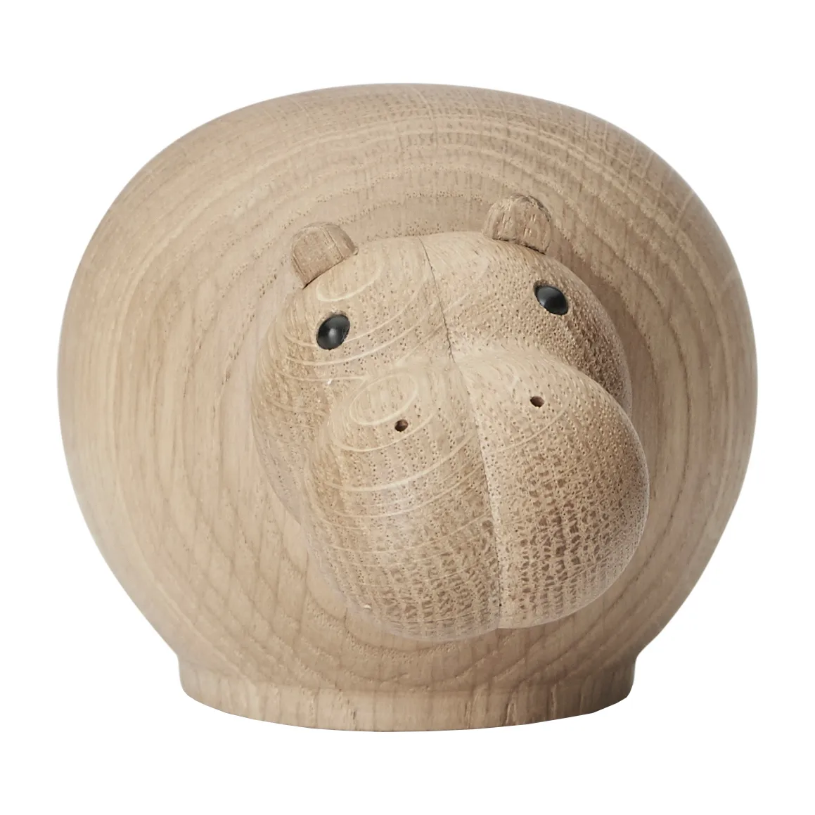 Woud Hibo wooden hippo Small | Scandinavian Design | Wooden figures | Brown