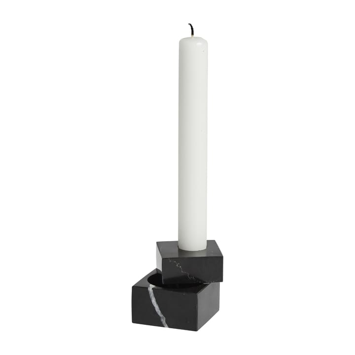 Jeu de dés 1 candle holder marble - Black - Woud