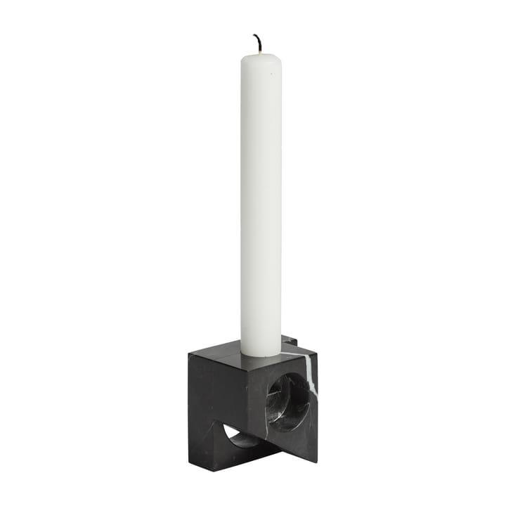 Jeu de dés 2 candle holder marble - Black - Woud