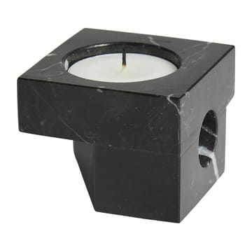 Jeu de dés 2 candle holder marble - Black - Woud