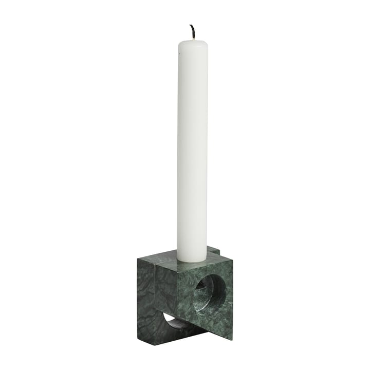 Jeu de dés 2 candle holder marble - Green - Woud