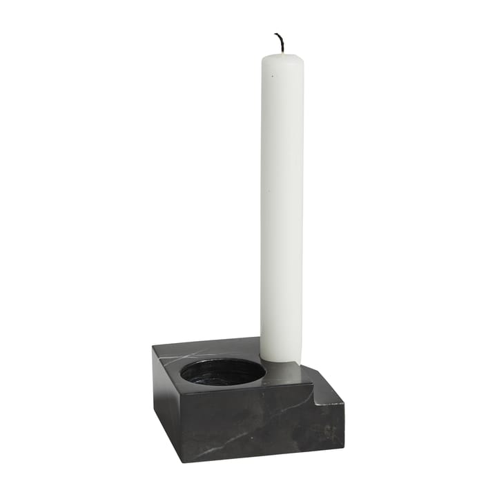 Jeu de dés 3 candle holder marble - Black - Woud