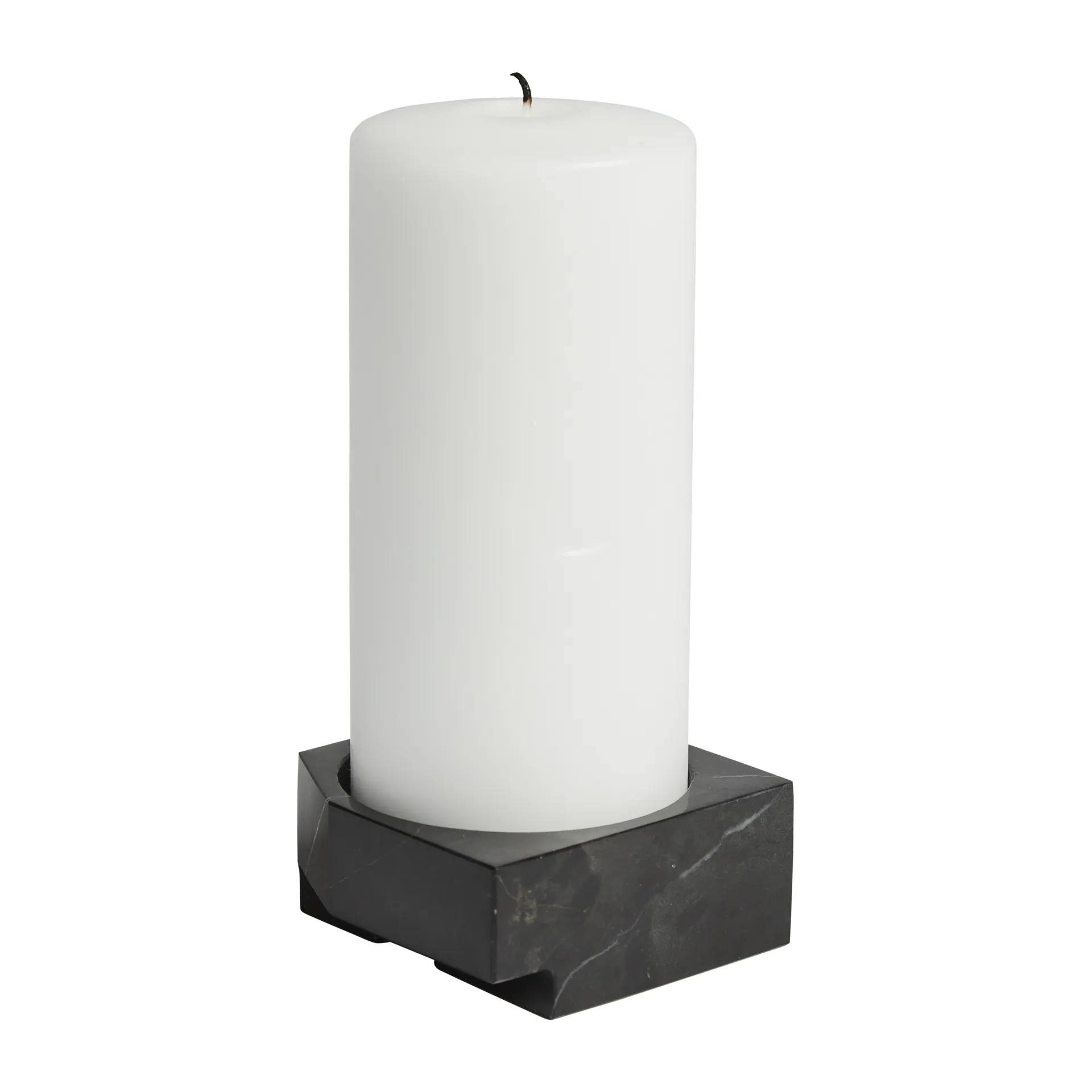 Jeu de dés 3 candle holder marble, Black Woud