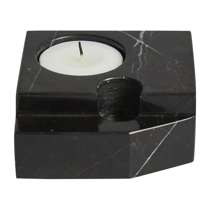 Jeu de dés 3 candle holder marble, Black Woud