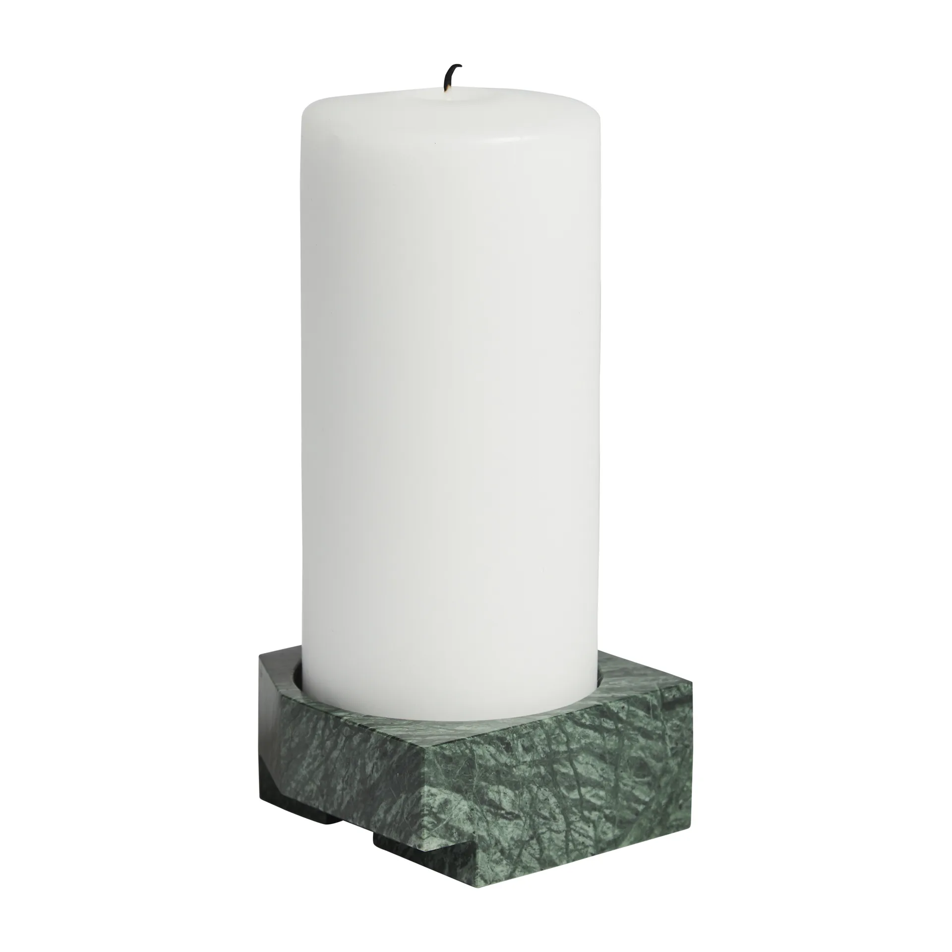 Jeu de dés 3 candle holder marble, Green Woud