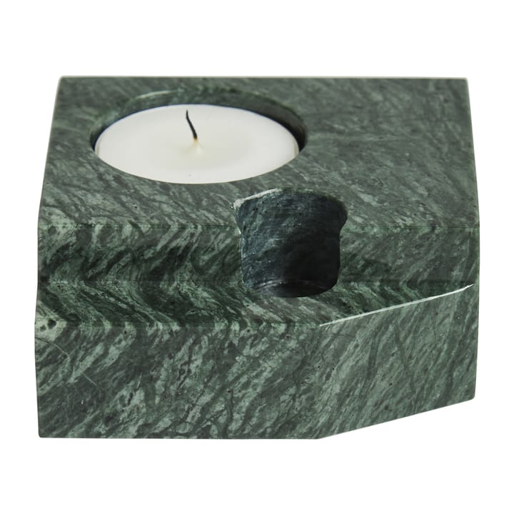 Jeu de dés 3 candle holder marble, Green Woud