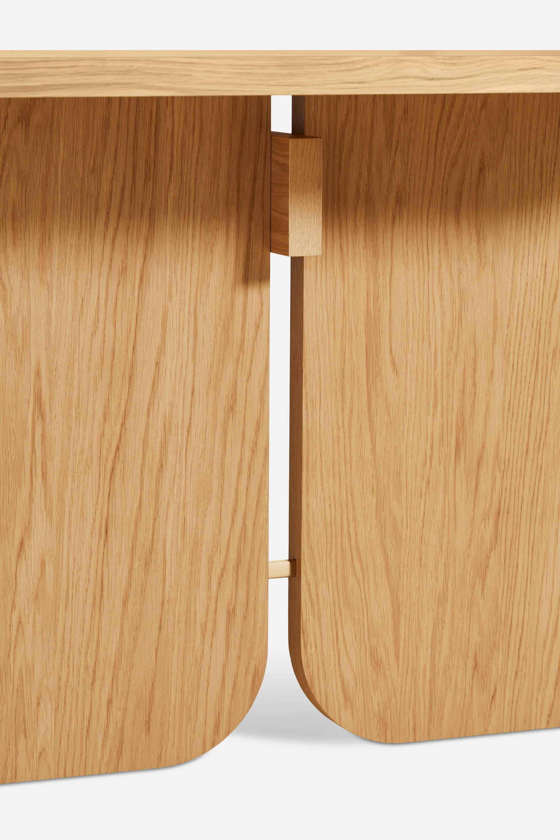 Kimono dining table 240x90 cm, White pigmented lacquered oak Woud