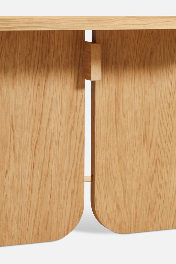 Kimono dining table 240x90 cm, White pigmented lacquered oak Woud