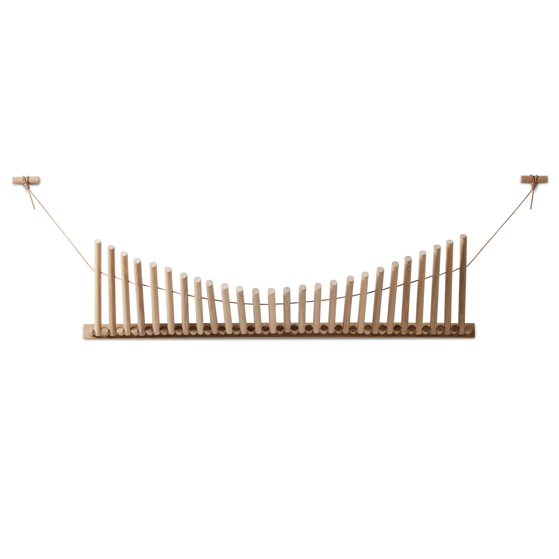Knaegt hanger, white pigmented oak Woud