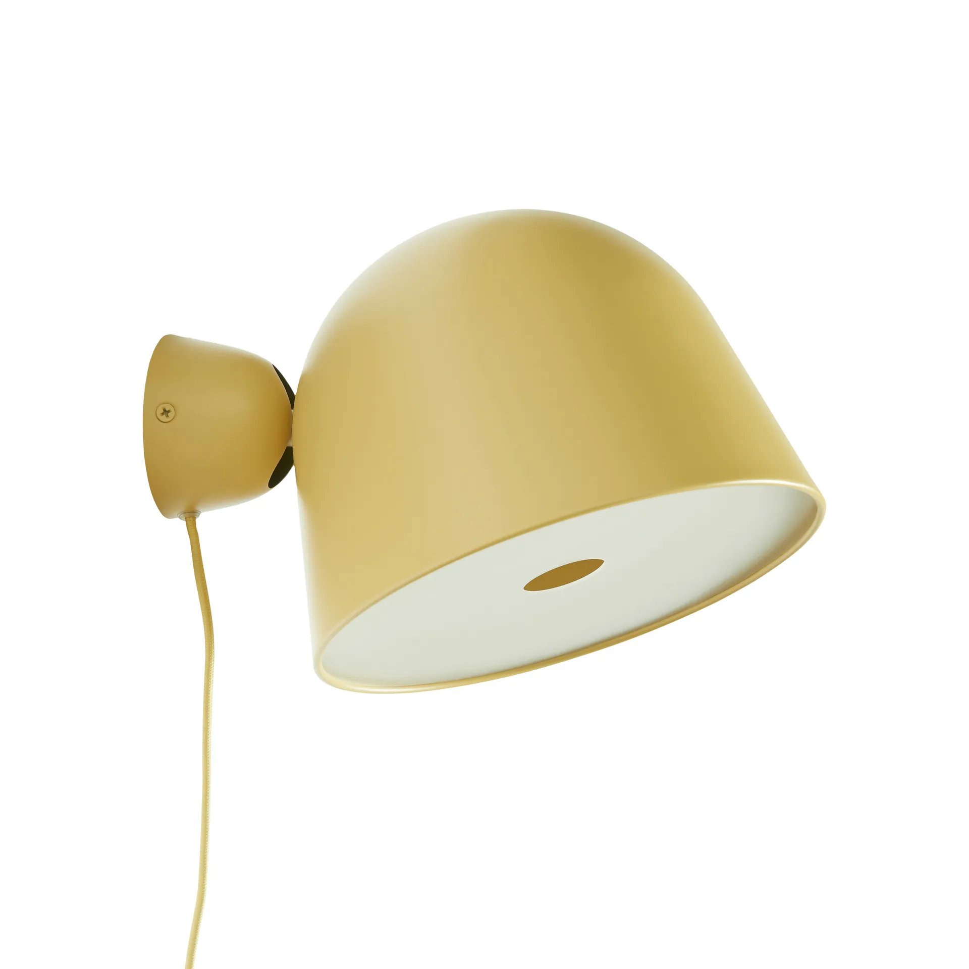 Kuppi wall lamp 2.0, Mustard yellow Woud