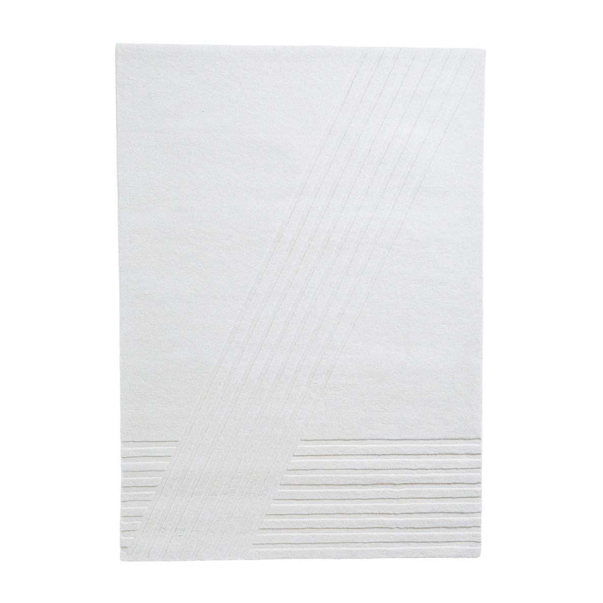 Woud Kyoto rug off-white 170x240 cm | Scandinavian Design | Wool rugs | White