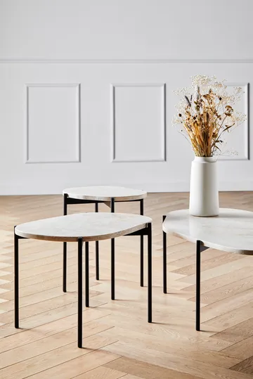 La Terra occasional table. medium - Ivory - Woud
