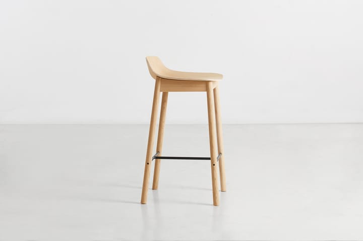 Mono barstool 65 cm - White pigmented oak - Woud