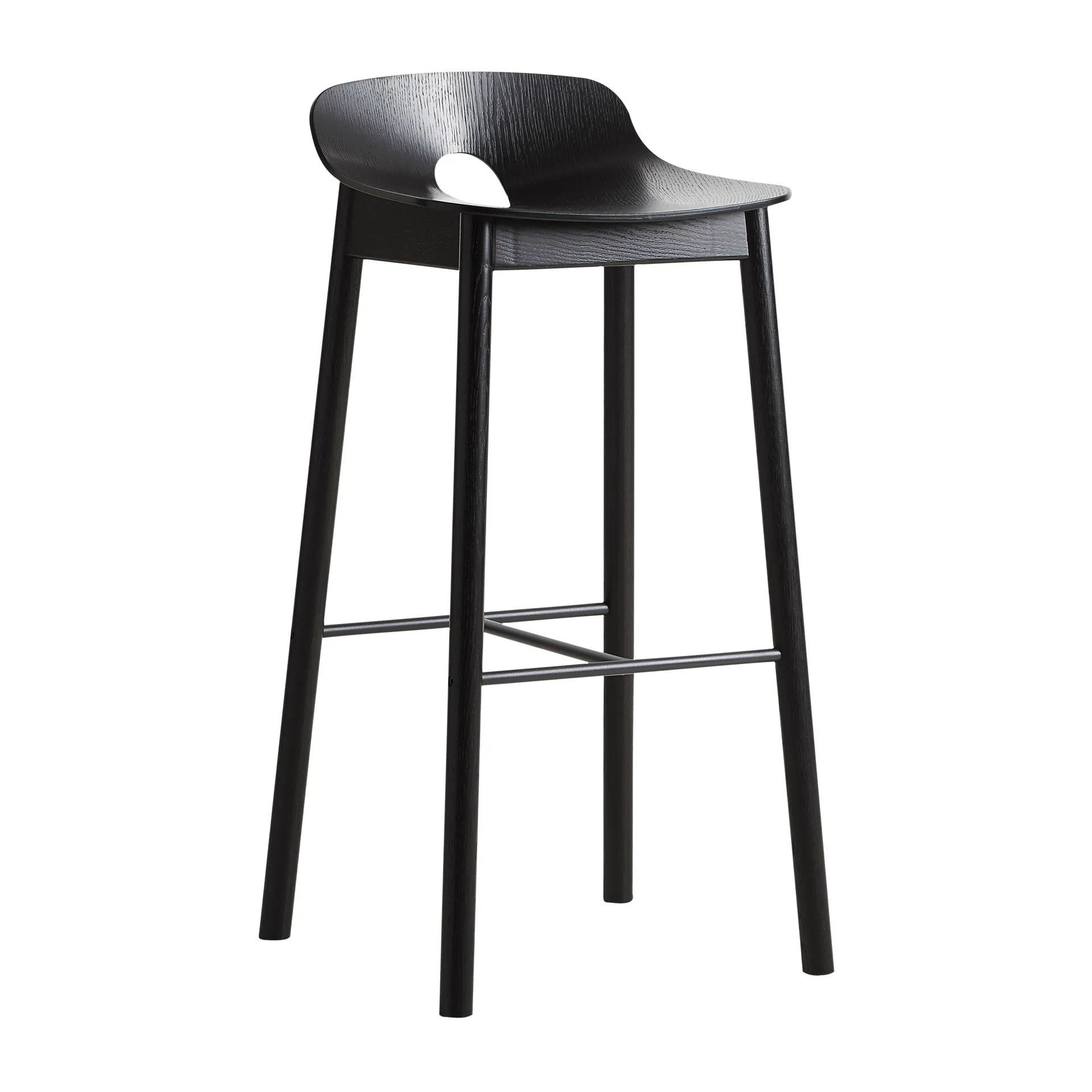 Mono barstool, Black Woud
