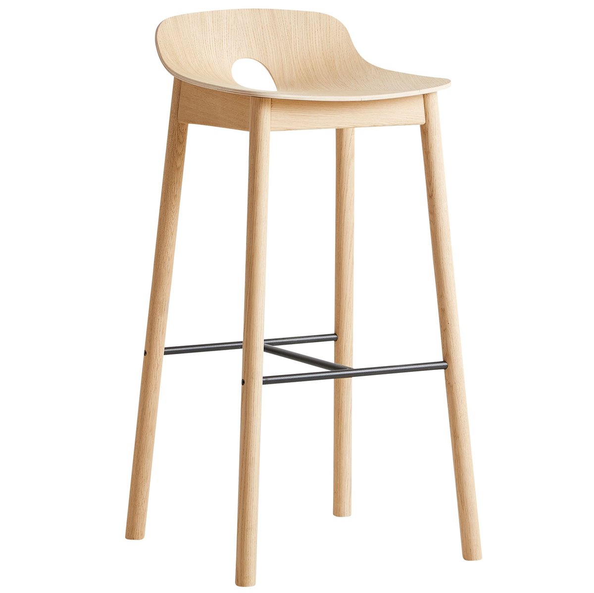 Woud Mono barstool oiled oak | Scandinavian Design | Bar stools | Beige