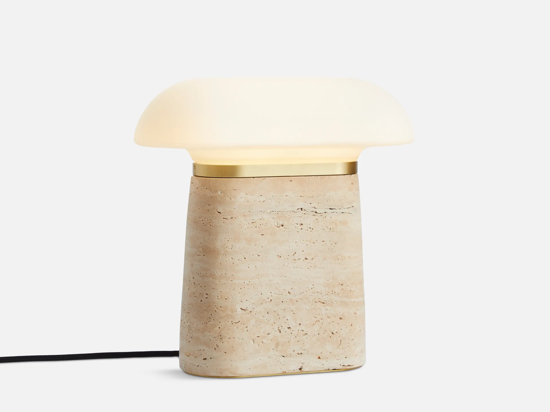 Nova table lamp, Ivory Woud