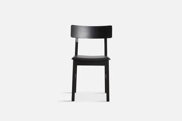 Pause dining chairs 2.0 - Black leather - Woud
