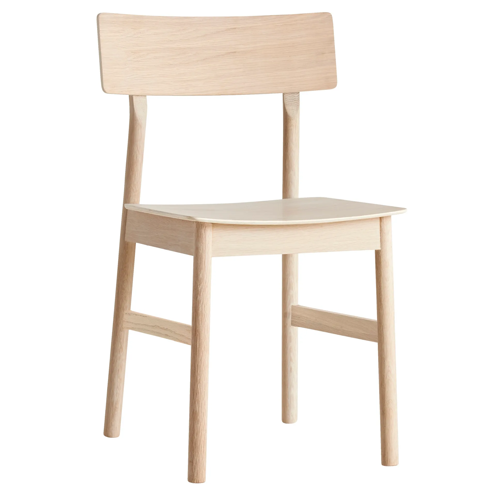 Pause dining chairs 2.0, White-pigmented oak Woud