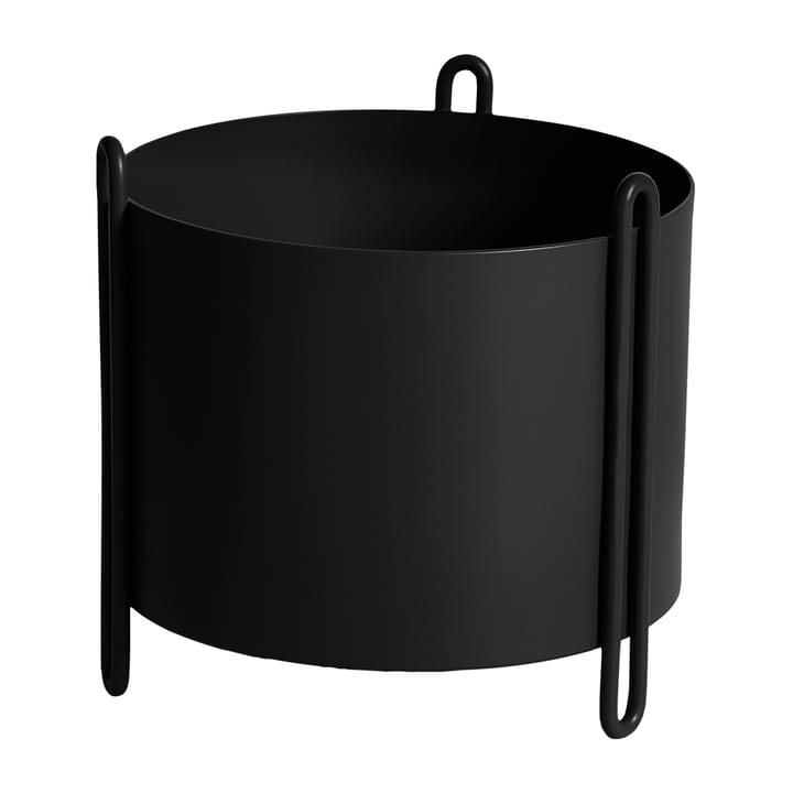 Pidestall flower pot small - Black - Woud