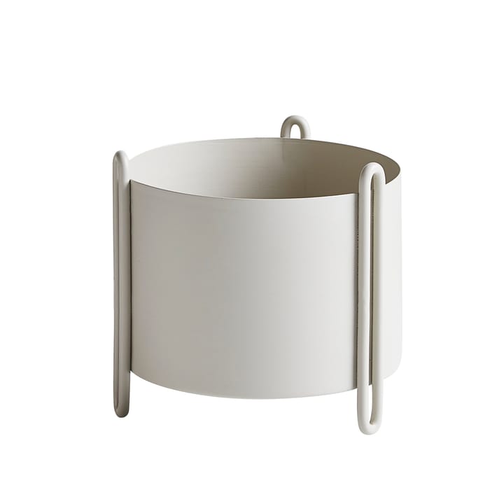 Pidestall flower pot small - grey - Woud