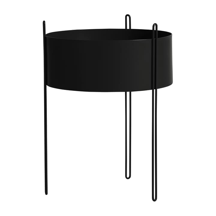 Pidestall flowerpot large Ø40 cm - Black - Woud