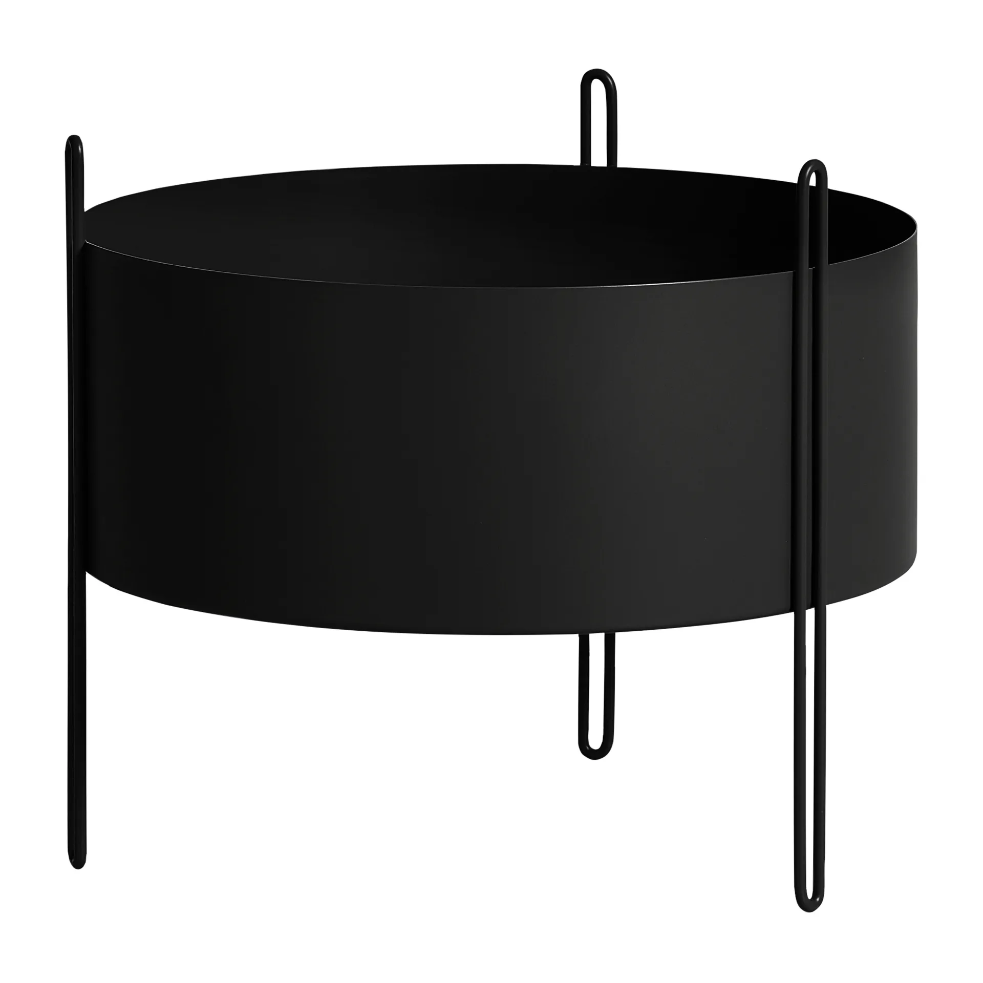 Pidestall flowerpot medium Ø40 cm, Black Woud