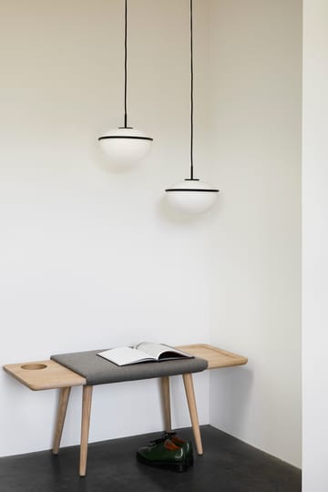 Pump pendant lamp - black, opal - Woud