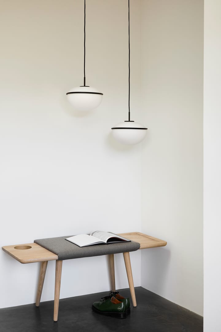 Pump pendant lamp, black, opal Woud