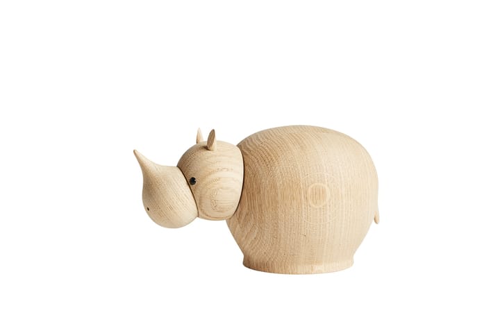 Rina wooden rhino - Medium - Woud