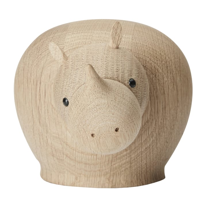 Rina wooden rhino - Medium - Woud