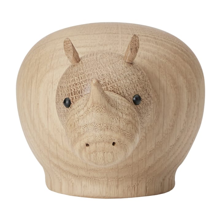 Rina wooden rhino - Small - Woud