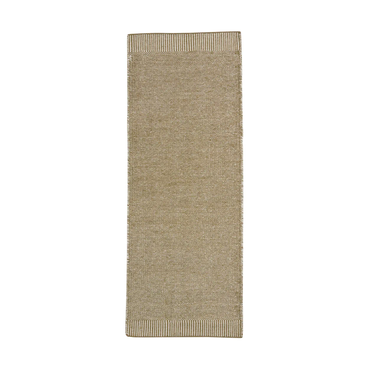 Woud Rombo rug Brown, 75x200 cm | Scandinavian Design | Fringe & Deep pile rugs | Brown