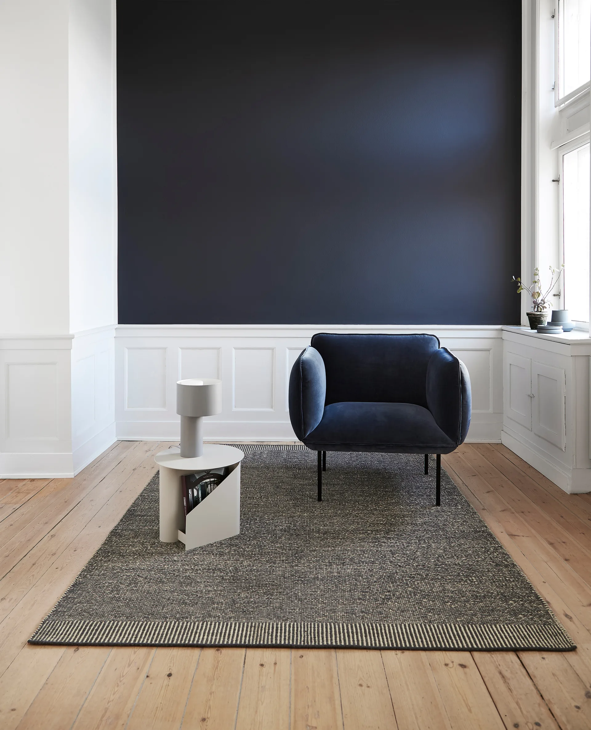 Rombo rug grey, 170x240 cm Woud