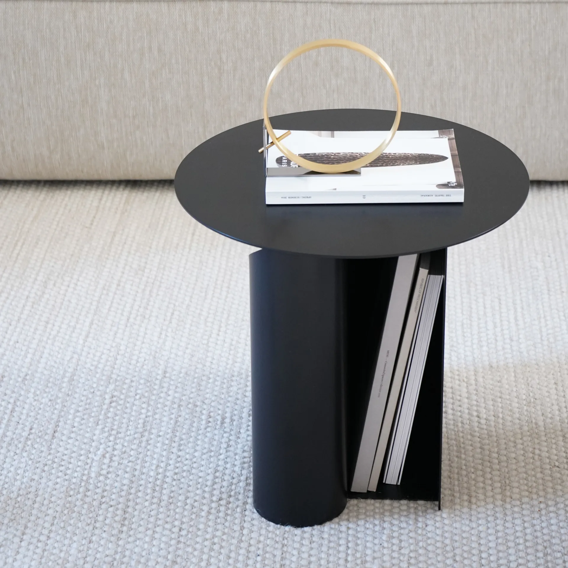 Sentrum side table, Black Woud