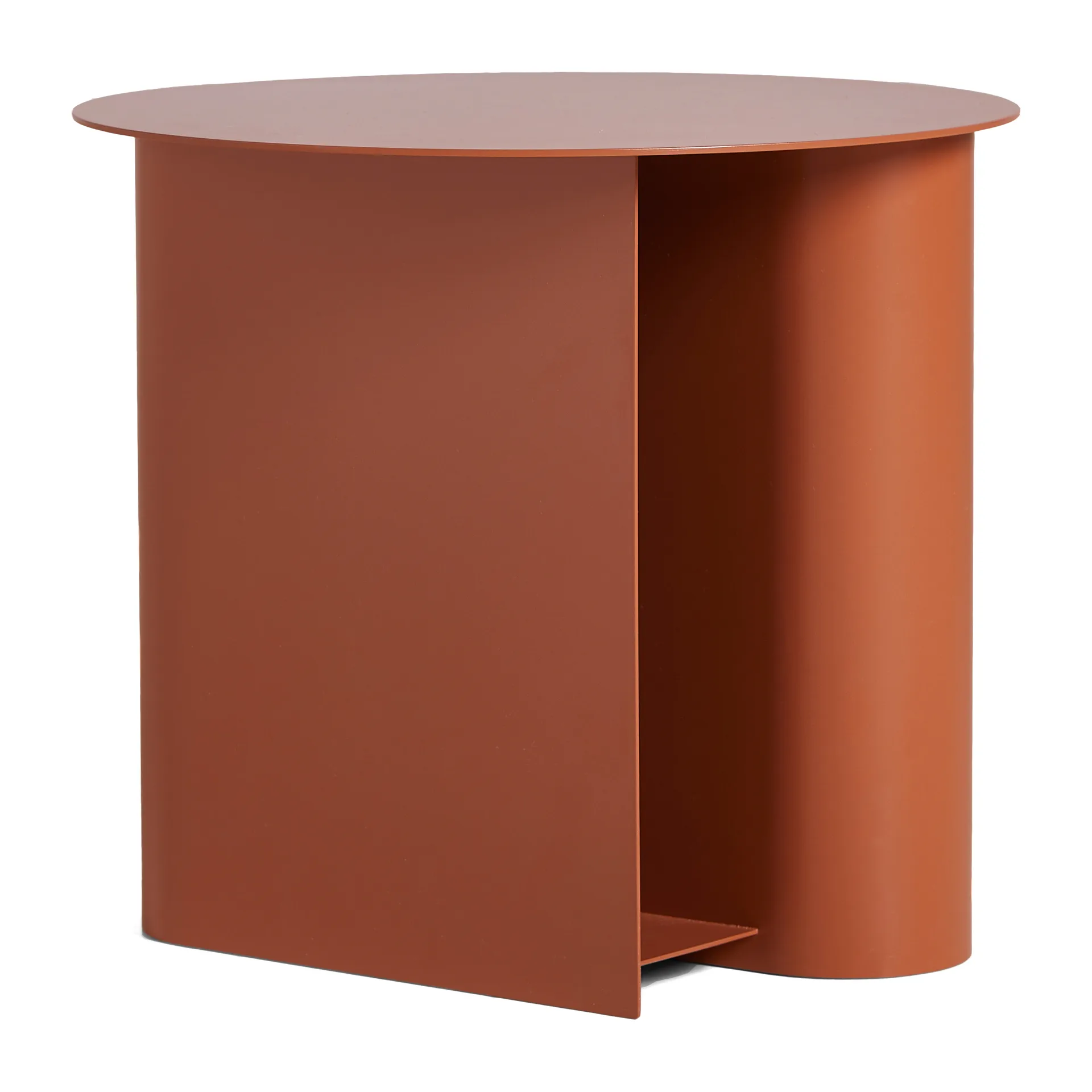 Sentrum side table, Burnt orange Woud
