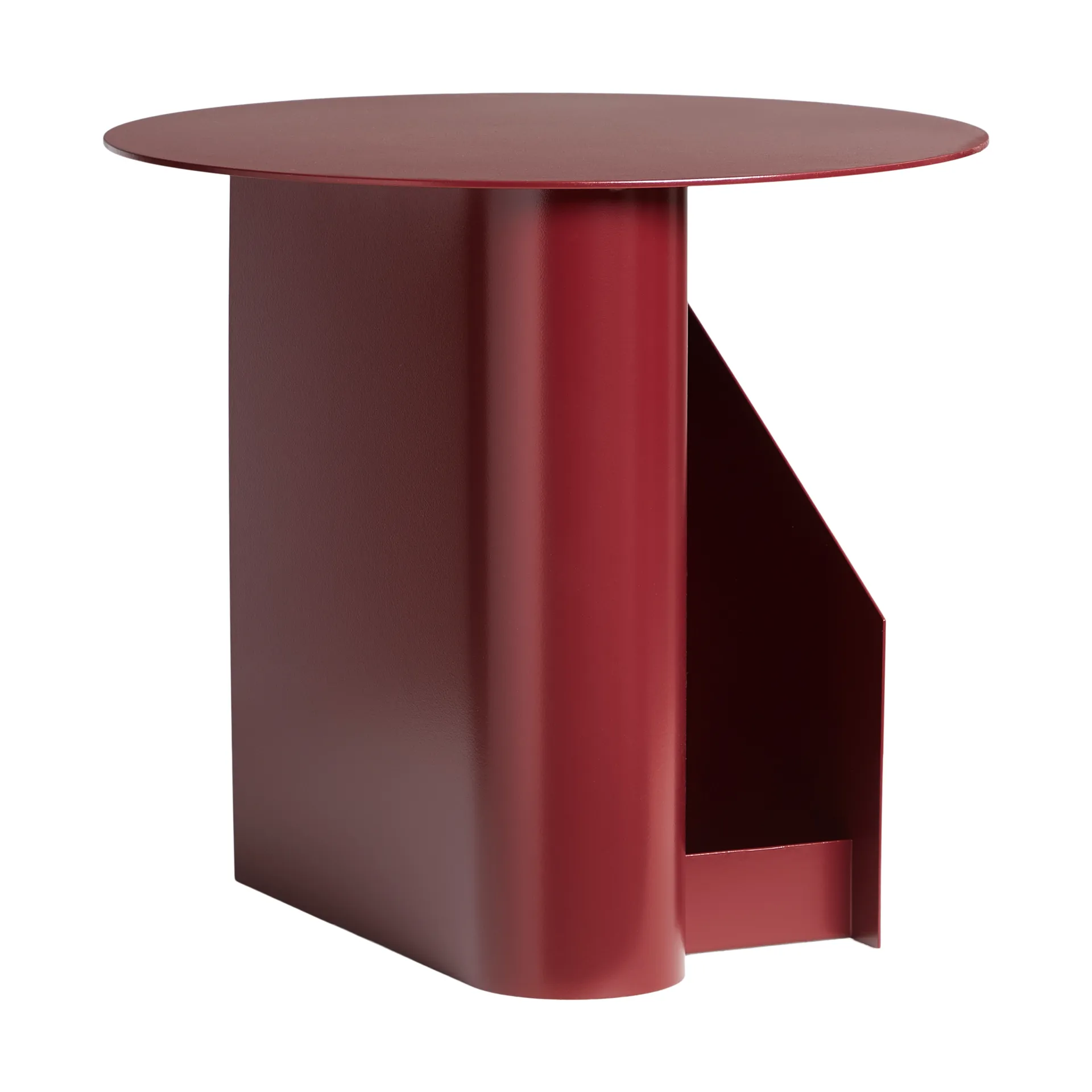 Sentrum side table, Deep red Woud