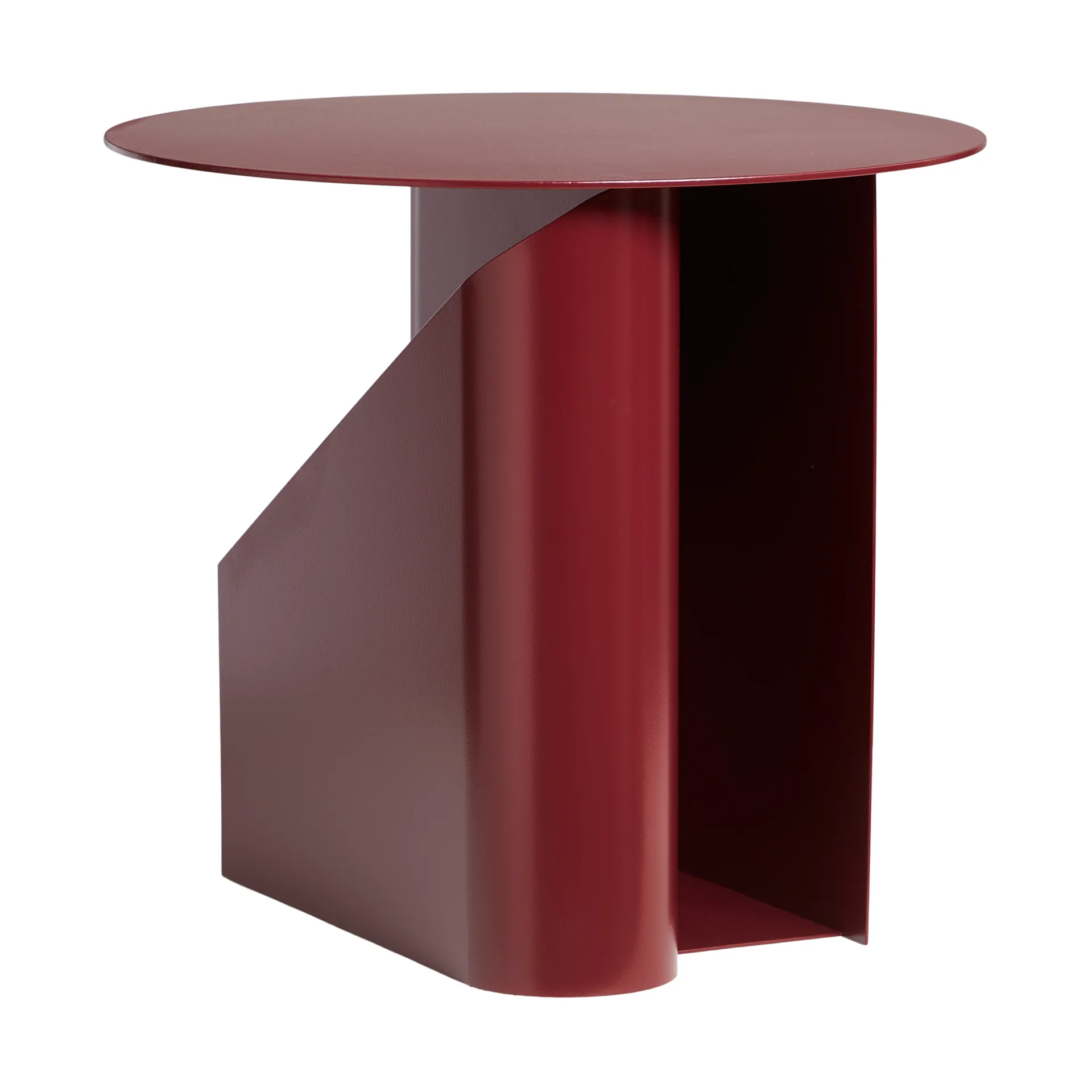 Sentrum side table, Deep red Woud
