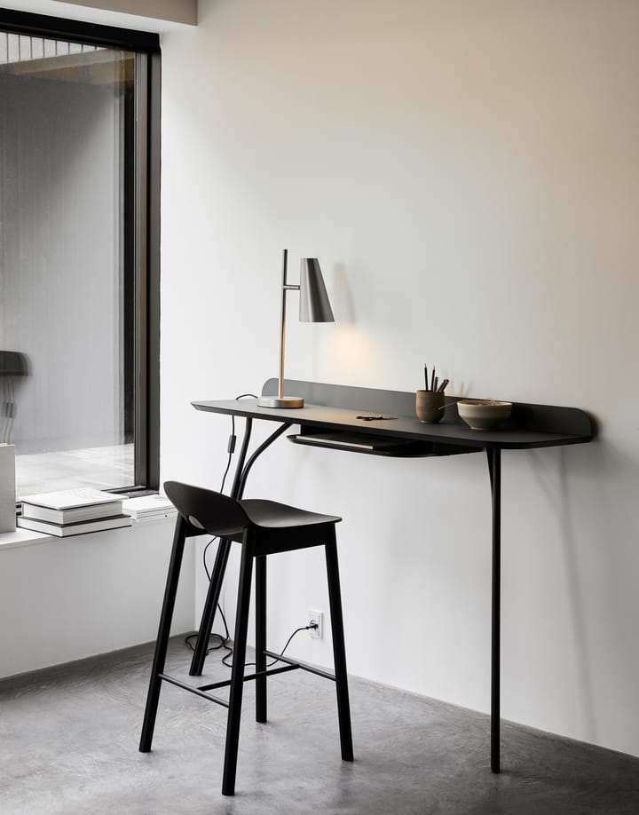 Shelf to wood console table, Black Fenix 0720 Woud
