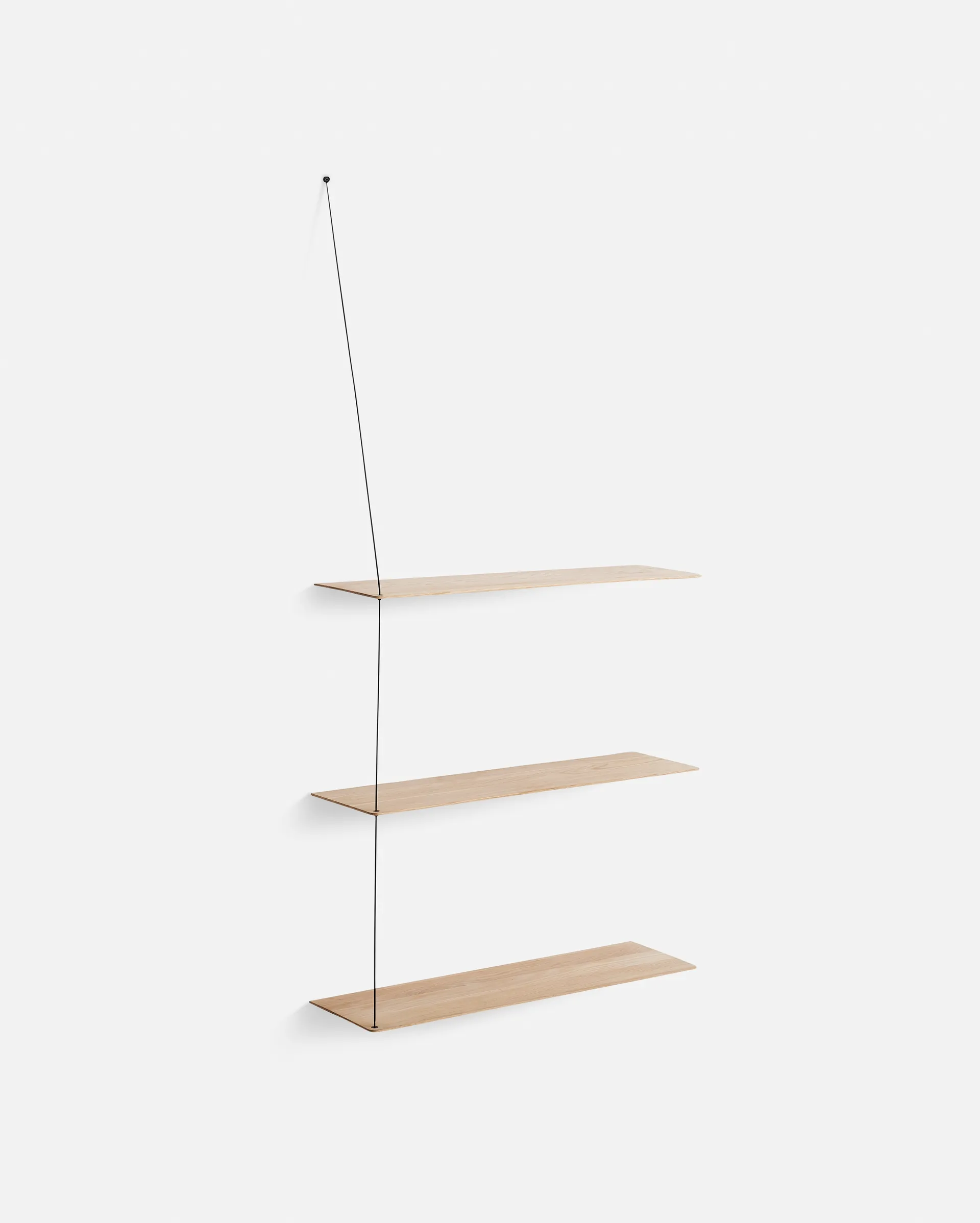Stedge Add-on shelf 80 cm, White pigmented oak Woud