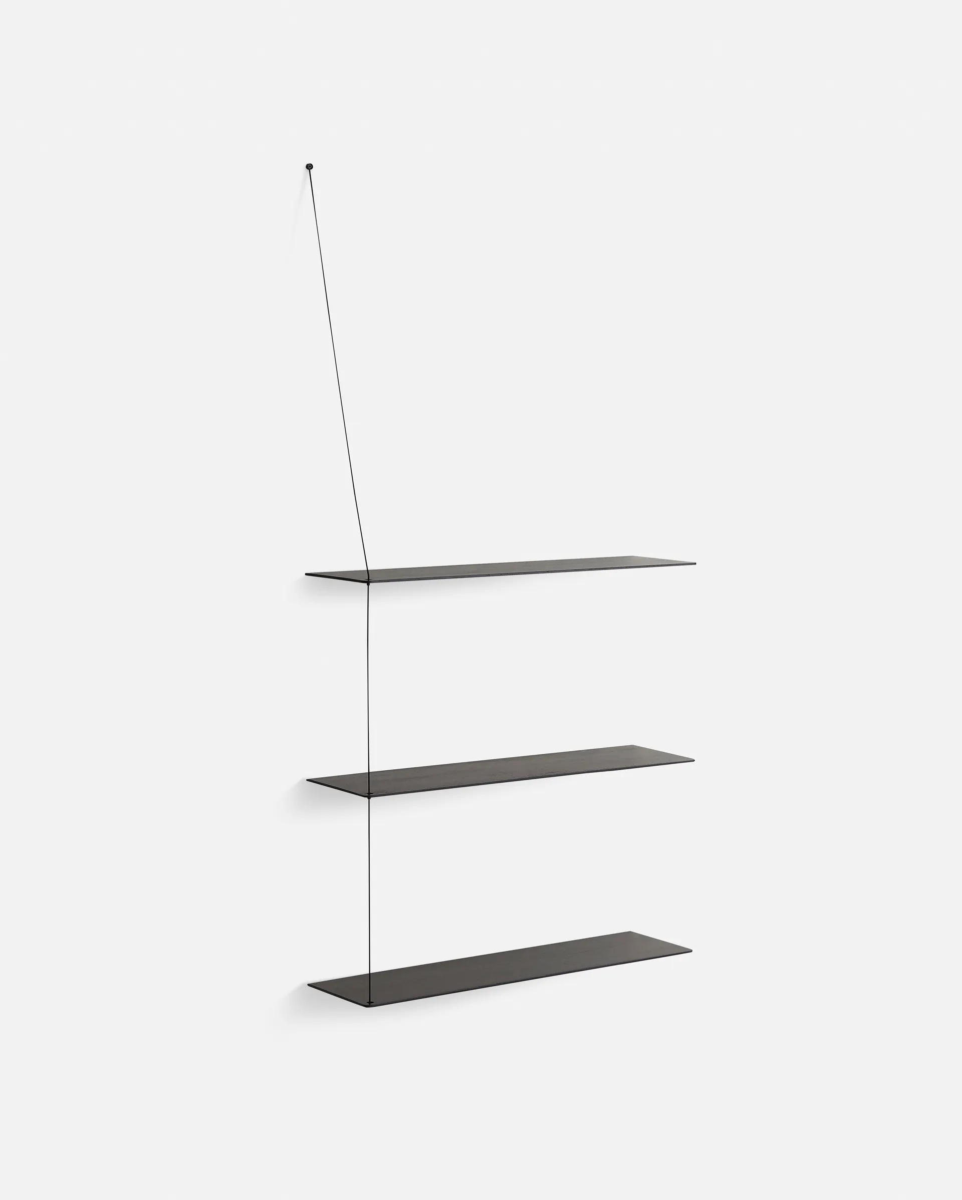Stedge Add-on shelf, Black oak-black, 80 cm Woud