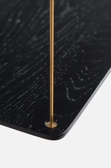 Stedge Add-on shelf - Black oak-brass - Woud