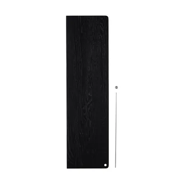 Stedge Add-on shelf - Black oak-brushed steel - Woud