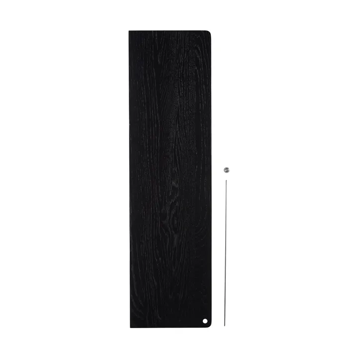 Stedge Add-on shelf - Black oak-brushed steel - Woud