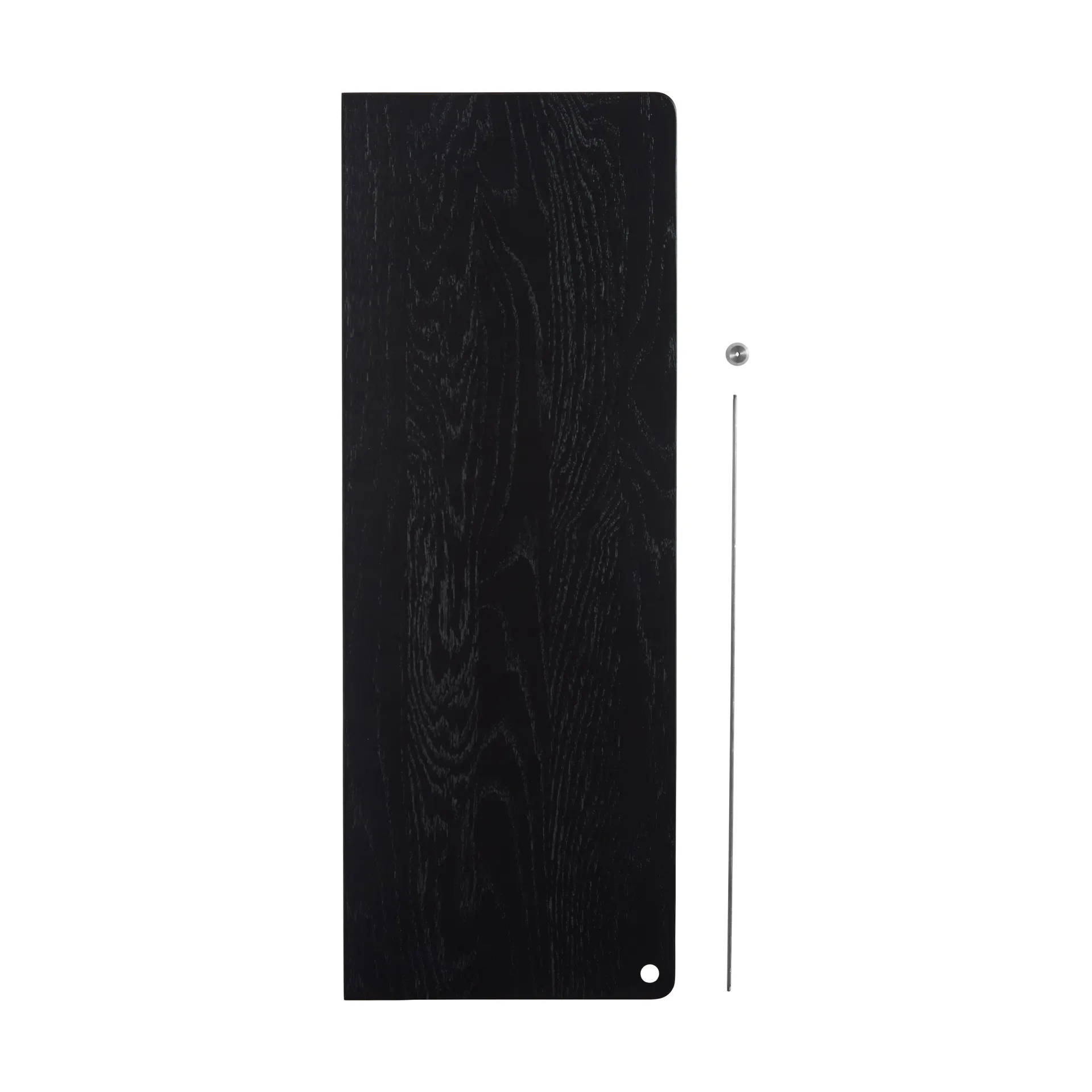 Stedge Add-on shelf, Black oak-brushed steel Woud