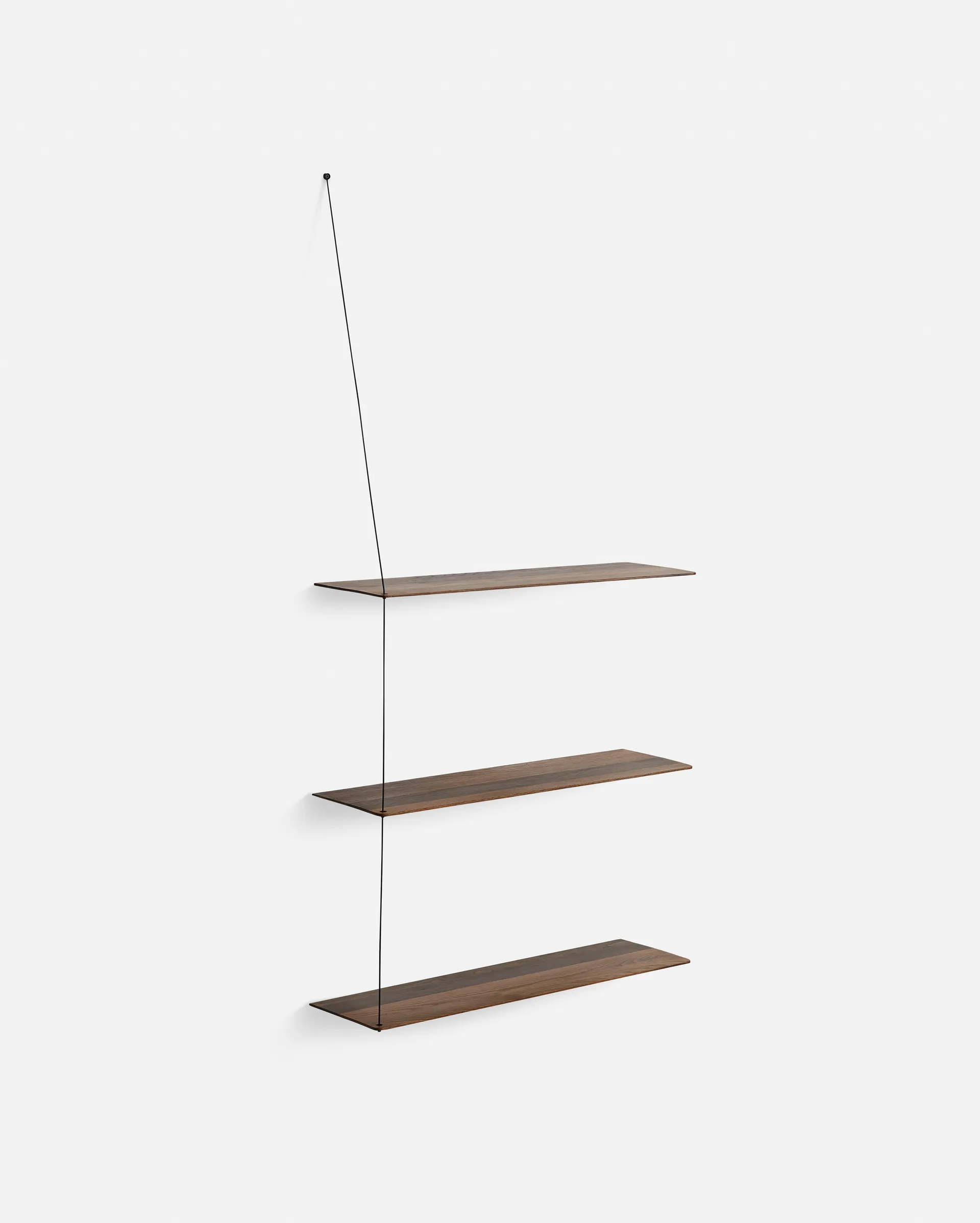 Stedge Add-on shelf, Smoked oak, 80 cm Woud