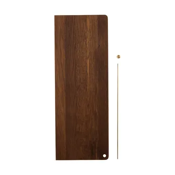 Stedge Add-on shelf - Smoked oak-brass - Woud
