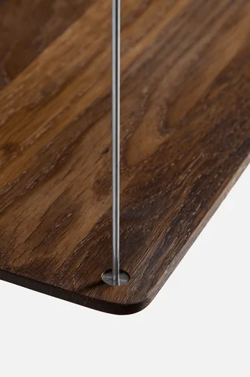 Stedge Add-on shelf - Smoked oak-brushed steel - Woud
