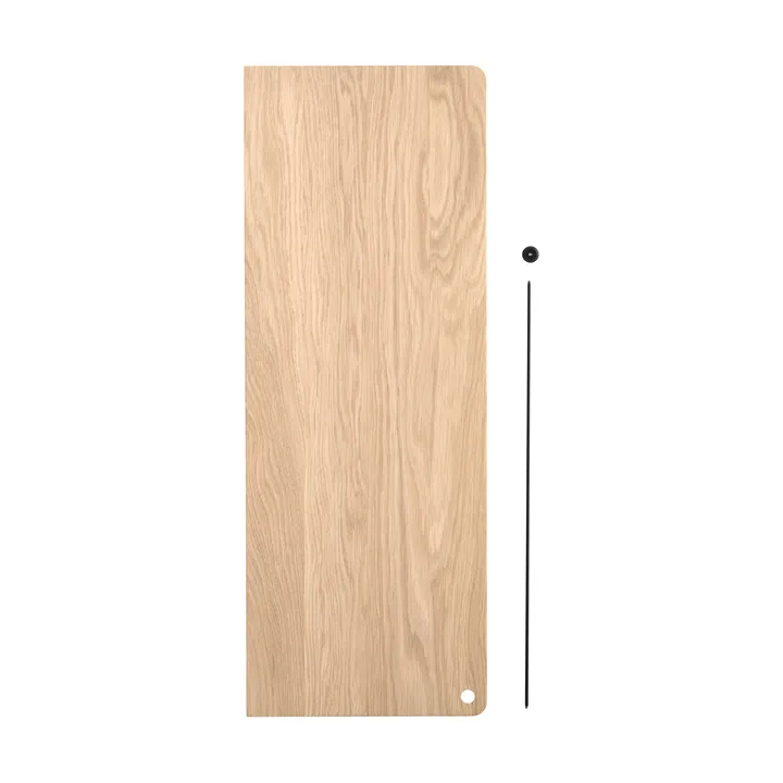 Stedge Add-on shelf - White-pigmented oak-black, 60 cm - Woud